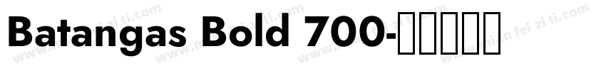Batangas Bold 700字体转换